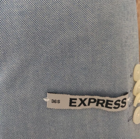 EXPRESS PHOTOGRAPHER FITTED men Blue soft style suit Jacket Blazer size 36s - Picture 10 of 11